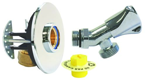 Kit complet pour raccordement de robinetterie machine à laver, PER à compression Ø16 - mâle 3/8'' (12/17) - Somatherm